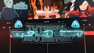Tutorial Text Like Script📱- AVU EDITOR | 3D Circle Text Tutorial [ Edit/AMV ] !