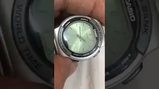 Casio protrek world time data bank Japanese watch