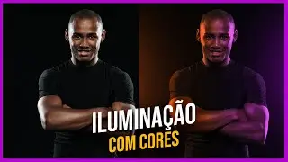 Efeito de Iluminação com Cores no Photoshop | #designer #iluminação