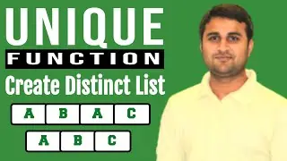 Unlocking Excel's Unique Function: Extracting Distinct Values | Excel Function Tutorial