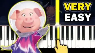 Sing 2 - Break Free - VERY EASY Piano tutorial