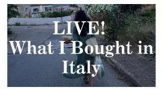 LIVE! What I purchased in Italy :)