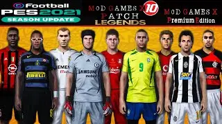 ✔️PES 2021 Patch Legends Mod Games X v10 Premium