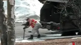 Уборщик мусора явно не в духе