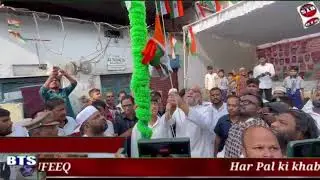 *AIMIM President Barrister Asaduddin Owaisi hoists National Flag at Bholakpur,Musheerabad and at