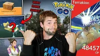 I FINALLY GOT THIS SHINY POKEMON! TERRAKION RAID BATTLE AND COUNTERS! (Pokemon GO)