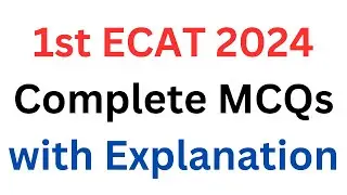 ECAT 2024 Preparation I ECAT Past Papers MCQs I UET ECAT 2024 Preparation I UET Entry Test 2024
