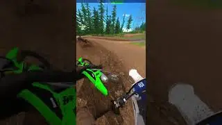 HE IS ONLY USING ONE HAND IN MX BIKES!
