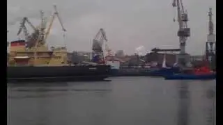 Ледокол-музей "Красин" вернулся после ремонта в Санкт-Петербург