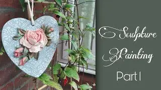 SCULPTURE PAINTING ROSE FLOWER PART 1