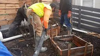 Veterans concrete,...begin concrete pumping