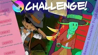 6 Random Traits, One Character Design! (Krita Art Challenge!)
