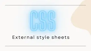 External style sheet - CSS