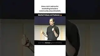 Steve Jobs: Market Values not Features #Shorts