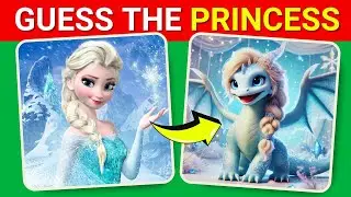 Guess The Disney Princess By Their Dragon Version | Disney Princess Quiz