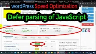 Defer Parsing of JavaScript || WordPress Website Optimization || WordPress SEO