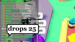 my freind Pepsi_Can donated me 1.5k robux in pls donate