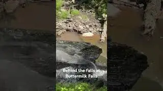 Behind the Buttermilk Falls in Indiana County