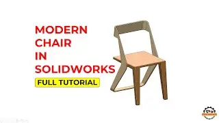 SolidWorks Chair Design | Modern Furniture Modeling Step-by-Step
