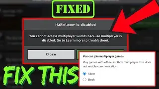 You cannot access multiplayer worlds Because Multiplayer is disabled - Minecraft