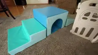 JOYMOR Soft Foam Climb--Light Green & Blue shows