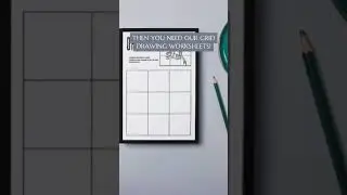 Download Grid Drawing Worksheets | draweazy.com |Improve Your Drawing Skills #shorts #art #ytshorts