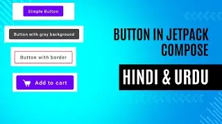 button in jetpack compose in android studio Hindi & Urdu / button with icon, button color change