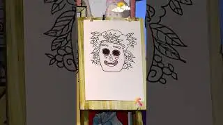 We create a Cartoon character APACHE #coloring #drawing #painting