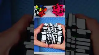 Scrambling the biggest Mirror Cube #shorts