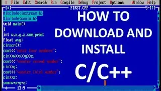 C/C++ download and install || How to Download and Install Turbo C/C++