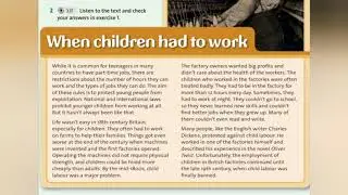 English Plus 8. Module 9. CLIL History: Child labour in Victorian Britain. Ex 2 p. 113