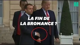Trump et Macron ont raté leur poignée de main devant les photographes