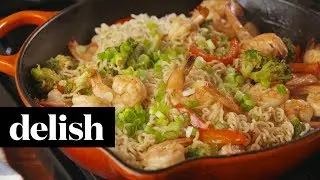 Garlicky Shrimp Ramen | Delish