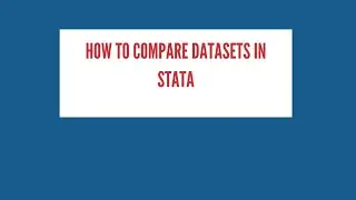 Compare Datasets in Stata