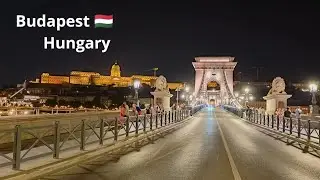 Budapest, Chain Bridge at night (Széchenyi Lánchíd) 🇭🇺