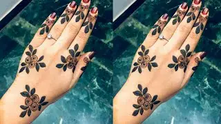 Beautiful Mehndi Design For Back Hand  || Dollyarts ||