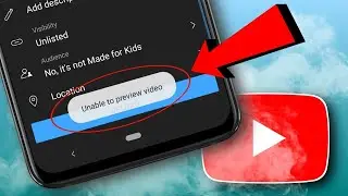 Unable to Preview Video  Solve Kare ||  Solve Unable To Preview Video YouTube Upload Issue