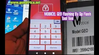 Mobicel GEO Flashing By Sp Flash Tool Mobicel GEO Android 9