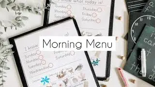 MORNING MENU A LOOK INSIDE our homeschooling morning time morning menu