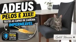 Capa IMPERMEÁVEL para cadeiras de jantar (não gruda pelos) - Gatil Hauser