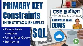 4.6.2 தமிழில் Primary Key constraint in SQL