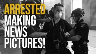 Arrested making news pictures!