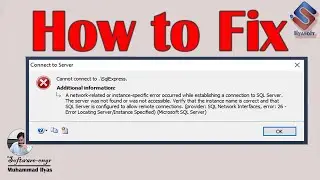 Cannot Connect to Server: A network related or instance specific error