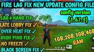 FIX LAG FREE FIRE UPDATE 1.67.3 | FREE FIRE LAG FIX 1GB RAM | LAG FIX 2GB RAM | AUTO BACK FIX