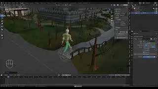 How to animate an animated armature along a projected path in Blender 3.1