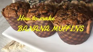 How to make BANANA 🍌 MUFFINS| joe’s cookery show episode 3
