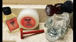 Henson Shaving Razor, PAA Amber Aerolite Brush, Pink Boi Soap & Aftershave.