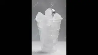 Ice pour in cup sound effect ASMR