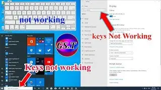keyboard no working in window 10