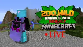 Minecraft: Zoo and Wild Animal (ZAWA) Mod - LIVESTREAM #2 - Mega Terraforming